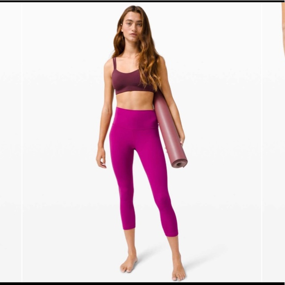 lululemon Align™ Crop *21" Size 2 Deep Fuschia